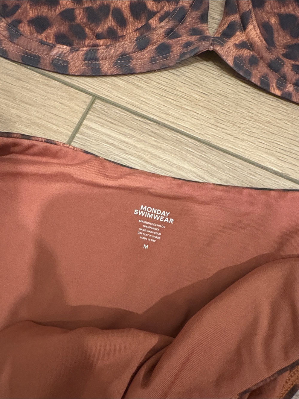 Monday Swimwear Leopard Print Bikini Set - Rust - Picture 2 of 4